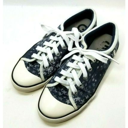 G by Guess Gray w/ Stars Fabric Upper Sneakers Size 7 Women's Lace-up Shoes (GG2