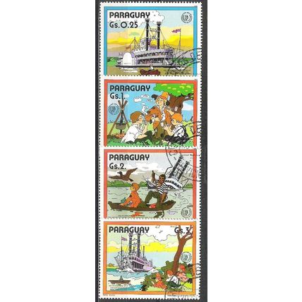 Paraguay N° 2169 2171 2172 2173 YVERT OBLITERE ( USED )