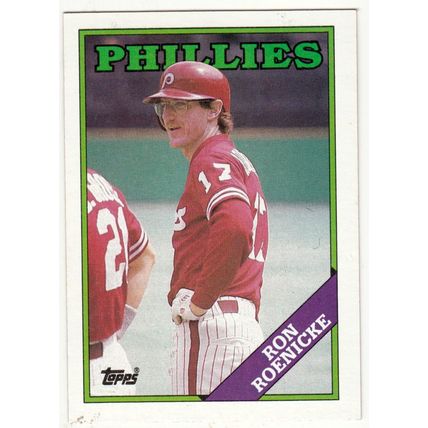 1988 Topps baseball card 783 Ron Roenicke