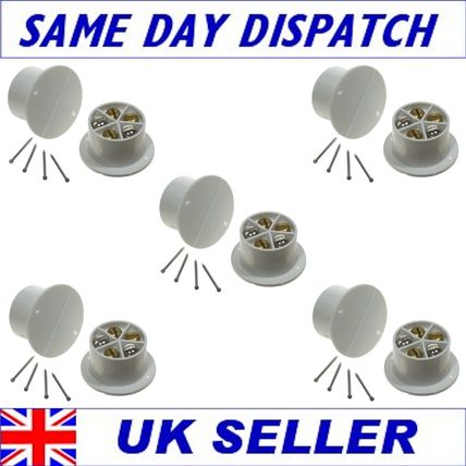 5 Sets - Door Contacts White Flush Speedfit Round Contacts - Free Shipping