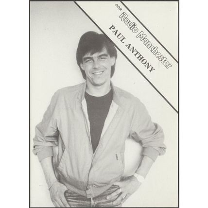 Paul Anthony, BBC Radio Manchester, c.1980s - Publicity Card