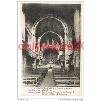 Les Saintes Maries de la Mer, Interieur, France, 1910/20s?, Postcard