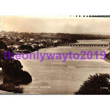 River Torridge, Bideford, Devon, Valentines Postcard 1968
