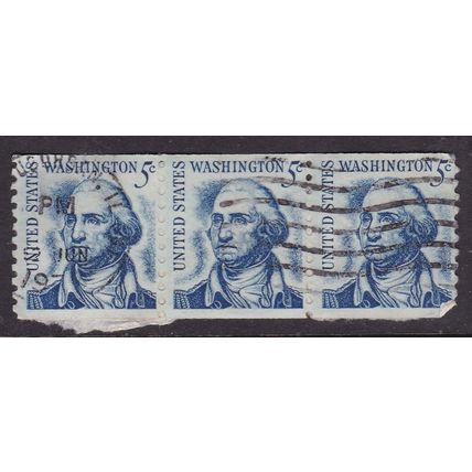 United States 1967 Washington 5c Coil Stamp Fine Used SG 1281 VGC