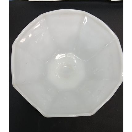 Vintage Anchor Hocking Milk Glass Footed Bowl Harvest Grapes