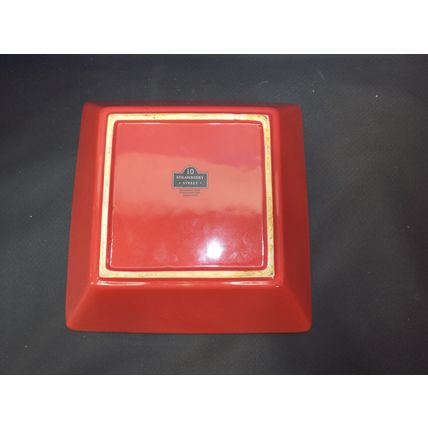 Mint Large Square 10 Strawberry Street Red Casserole Dish Bowl DEEP Pan 10 1/4"