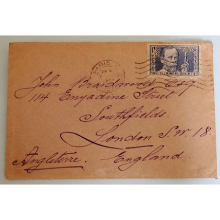 France 1937 cover with 1F50 Pasteur stamp