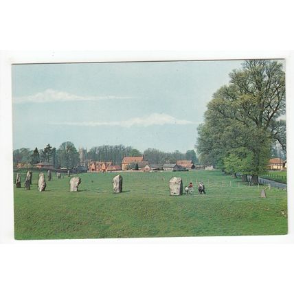 The Stone Circle Avebury Postcard Wiltshire 1219