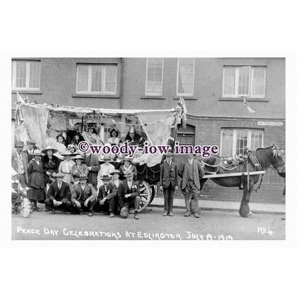 pu1553 - Edlington , Peace Day Celebrations July 1919 - Yorkshire - print