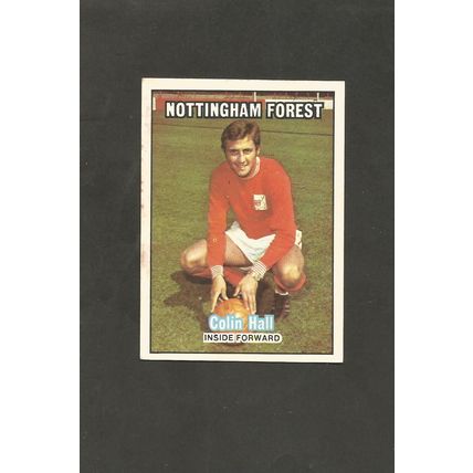 A&BC Orange Back Football 1970-71 #27 Colin Hall Nottingham Forest