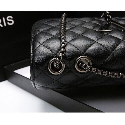 Casual Tassel Flip Quilted Black Color Bag