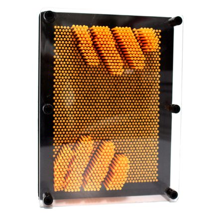3D Pin Art Impression Board (Orange)