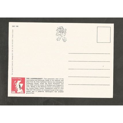 Postcard Scotland Edinburgh John Hinde 2SC180 Parliament Square & Lawnmarket