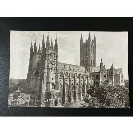 Canterbury Cathedral SW Sepiatone Series UNUSED Postcard FC