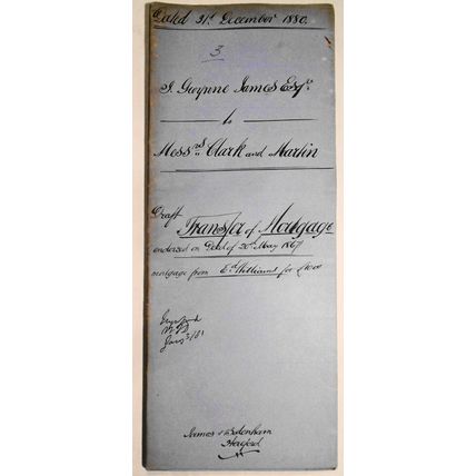 1880 Indenture - Transfer of Mortgage. Hereford, England.