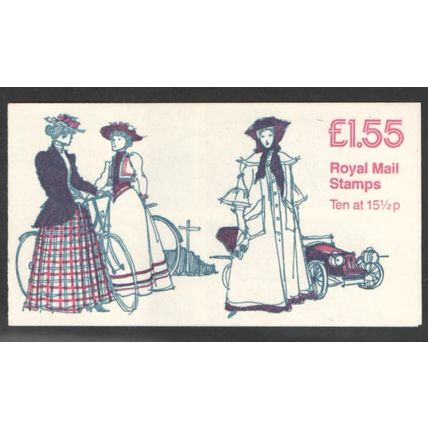 FR4B £1.55 Booklet Costumes No.6 1880-1900 Trimmed Perfs Bottom