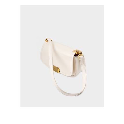 Women's Small Crossbody Bags Lady Cow Leather Shoulder Handbag White