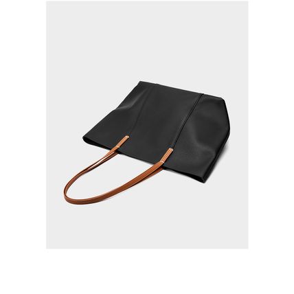 Genuine Leather Women Large Casual Handbag Black