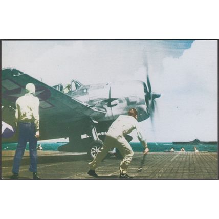 Navy Hellcats at Tarawa, Gilbert Islands - World War II Postcard
