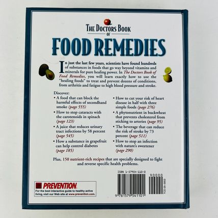 The Doctors Book of Food Remedies Hardcover Book