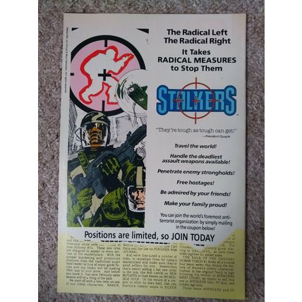 STALKERS # 10 (1990) MARVEL COMICS (NEAR MINT Condition)