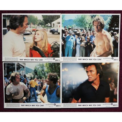 ANY WHICH WAY YOU CAN (1980) 7 FOH / Lobby cards ***Clint Eastwood***