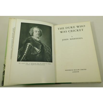 Vintage The Duke Who Was Cricket First Edition Book 1961 J Marshall HBDJ