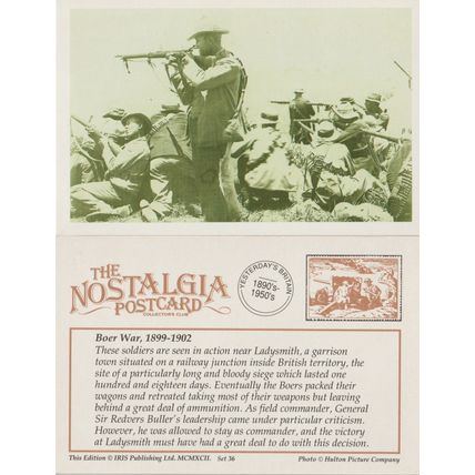 Postcard Boer War Soldiers Ladysmith South Africa c1900 - Nostalgia