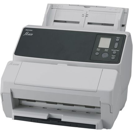 RICOH Fi-8170 USB 3.2 Gigabit Ethernet LED Workgroup Scanner with ADF, Duplex, A