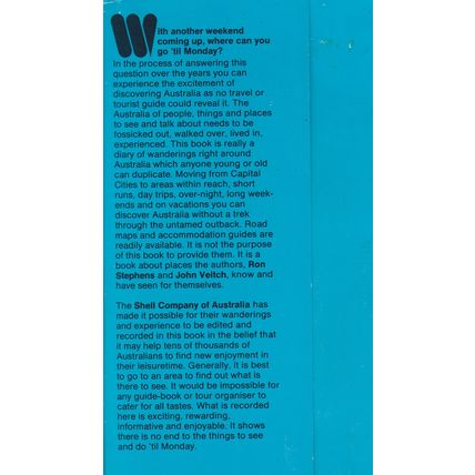 Where To Go Til Monday by R Stephens & J Veitch. Ref: B1425