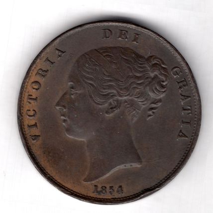 Great Britain. Victoria. Penny 1854. dy19654