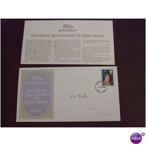 1980 Queen Mother 80th GB PO FDC Carlisle date stamp