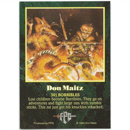 Don Maitz Series 1 Fantasy Art - #30 - Borribles