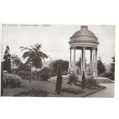 Postcard Leeds The Fountain Roundhay Park 1914 Yorkshire Folly