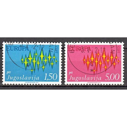 Joegoslavie Europa Cept 1972 gestempeld