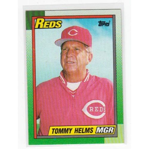 1990 Topps Tommy Helms baseball card #110 – Reds