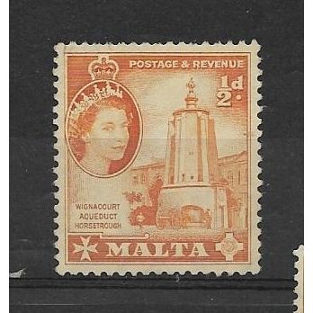 Malta.SG267 1/2d Wignacourt Aqueduct Horse Trough.Mounted Mint.Mar17