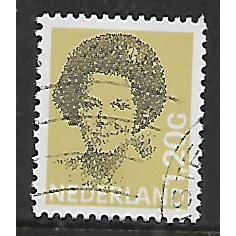 NETHERLANDS 1981 QUEEN JULIANA 1G.20 BISTRE AND BLACK SG 1379 FINE USED