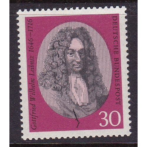 GERMANY 1966 250th DEATH ANNIV LEIBIZ MNH SG1423