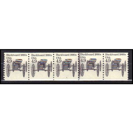 2124 4.9c Buckboard Very Fine MNH Dry Gum PNC 3/5 X0239