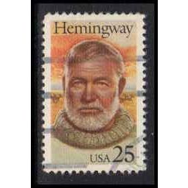 Used 2418 25c Ernest Hemingway Very Fine W4695