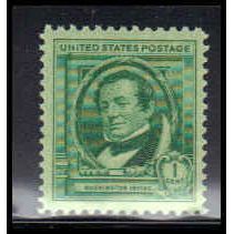 859 1c Washington Irving Fine Plus MNH KA2196
