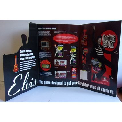 VINTAGE ' VIRGINIA LOTTERY ' ELVIS A HUNKA HUNKA INSTANT SALES promotional 2001