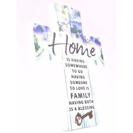 Home Freestanding Cross with Sentimental Verse Gift Home Decor Christianity 7 CM