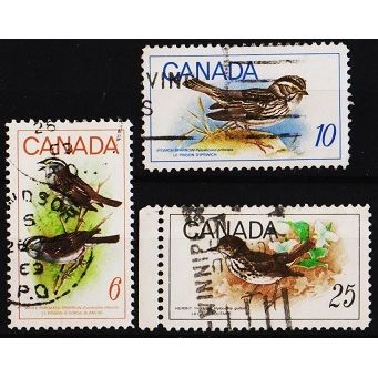 Canada. 1969 Complete Set (3 Vals) S.G.638/640 Used