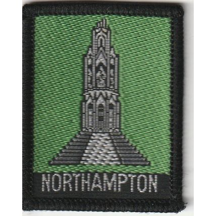 Scout Badge UK - Northampton East - Hessian Back (BY42)