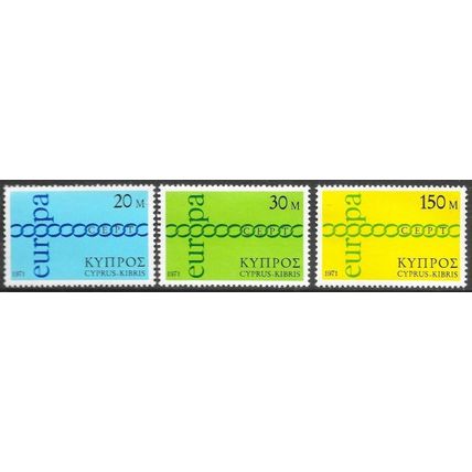 Cyprus 1971 Europa, Cooperation, Linked Chain design. UNM / MNH