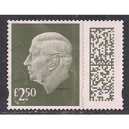 GB 2024 KC 3rd £2.50 Gooseberry Green Machin Used SG V5026 ( L978 )