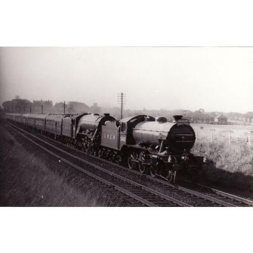 Railway Photo LNER K4 3442 A3 4472 Flying Scotsman Darlington Marquess Tour 1964