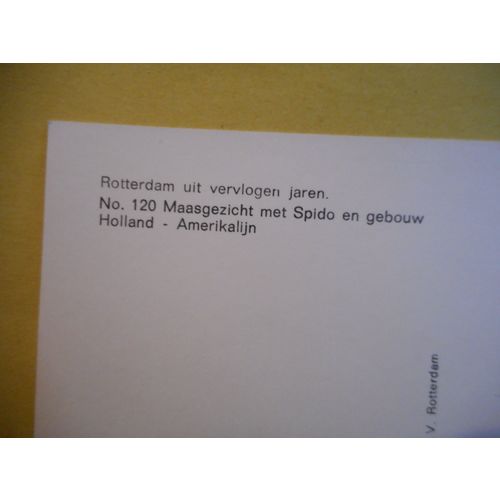 Rotterdam Postcard,#120,Kruiskade,Holland Amerikalijn,Ships